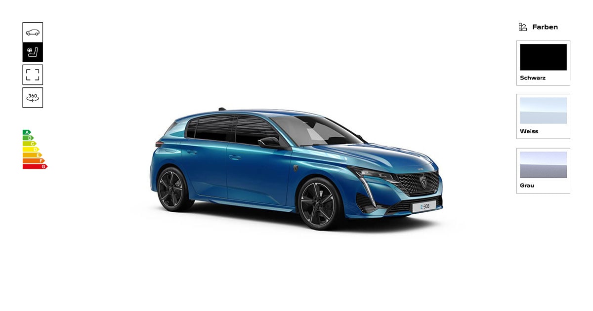 Erstaunlich Peugeot 308 Konfigurator Ebenbild